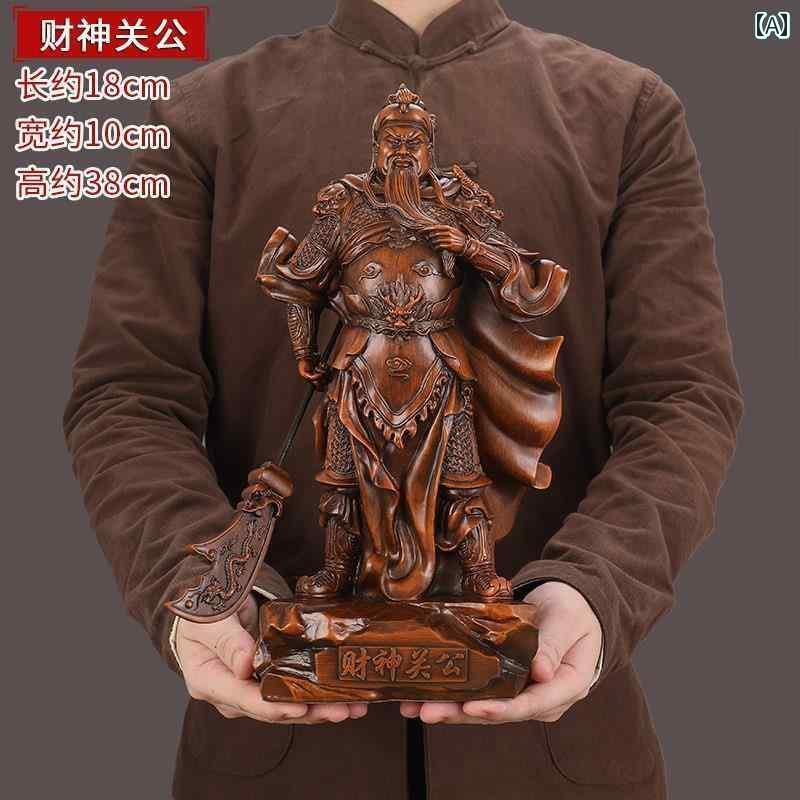 インテリア オブジェ おしゃれ 富を もたらす 龍に 乗って 引き寄せる 家庭用の 富の 神 関公の 飾り物 関 二 業 町家の 像 リビング ルームでの 崇拝の 会社の 開店