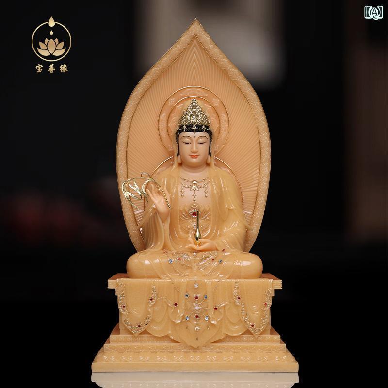 インテリア オブジェ おしゃれ 白 大理石 仏像 観音 菩薩 釈迦 聖者 地蔵 弥勒 仏 娑婆 三 生 堂 仏教 家庭 礼拝