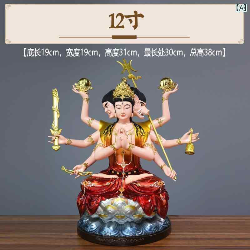 インテリア オブジェ おしゃれ 闘 木星 お姫様 像 紫 光 聖母 円明 道おばあちゃん 仙 天 尊元 君 崇拝 装飾 家