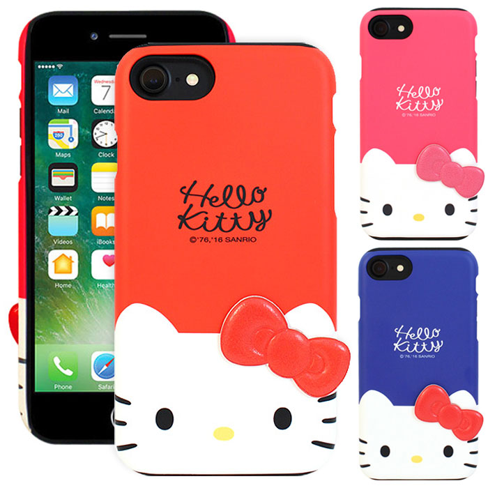 ★メール便 送料無料★ Hello Kitty Deco Double Bumper バンパーケース【ギャラクシー Galaxy S9 SC-02K SCV38/S9+ S9plus S9プラス SC-03K SCV39/S8 SC-02J SCV36/S8+ S8plus S8プラス SC-03J SCV35/Note8 SC-01K SCV37】衝撃吸収 衝撃保護