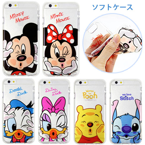 楽天市場 メール便 送料無料 Disney Crystal Slim Fit ハードケース アイフォン アイホン Iphone6s Iphone6splus Iphone6 Iphone6plus Iphone 6 6s Plus プラス ディズニー キャラクター ミッキー ミニー ドナルド デイジー クリア 透明 スマホランド楽天市場店