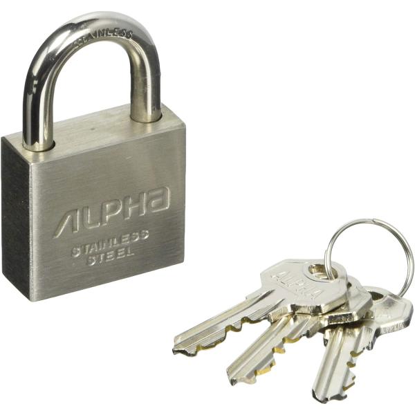 楽天市場】ステンレス製 南京錠 30mm（同一キー仕様）7個まで1通
