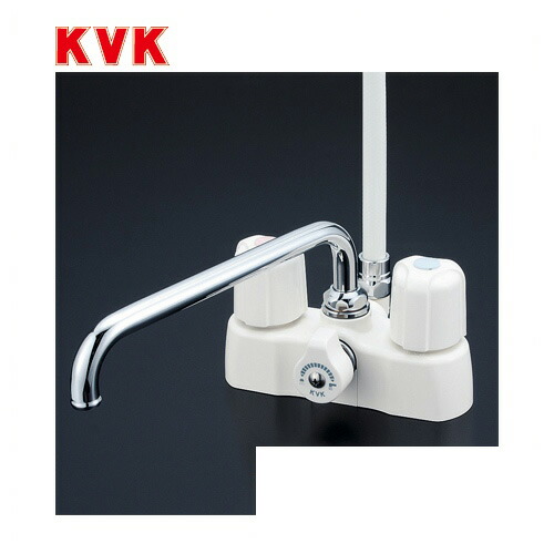 [KF2008Z]KVK 浴室水栓 デッキ形2ハンドルシャワー デッキタイプ（台付き） 寒冷地用 【送料無料】 おしゃれ