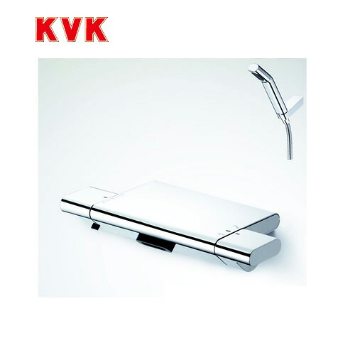 [KF900W]KVK 浴室水栓 サーモスタット式シャワー 壁付タイプ 寒冷地用 【送料無料】 おしゃれ｜住の森店
