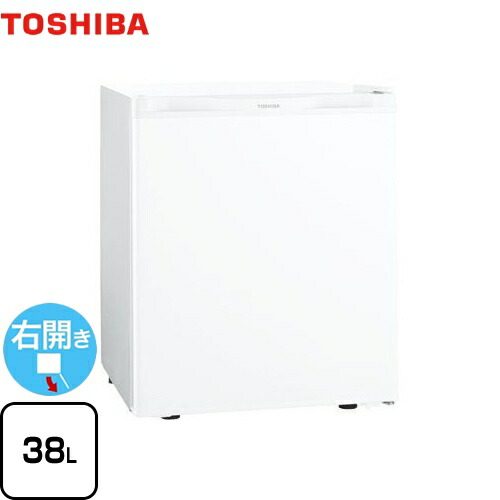 [GR-HB40PA-WU] 東芝 冷蔵庫 右開きタイプ 容量38L 1ドア冷蔵庫 【1～2人向け】 【小型】 ホワイト 【送料無料】【特別配送】【代引不可】｜住の森店