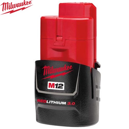 [M12 B3 JP] ミルウォーキー 工具 M12 3.0Ahバッテリー 電流3Ah 電圧12V 【送料無料】【メーカー保証のみ】