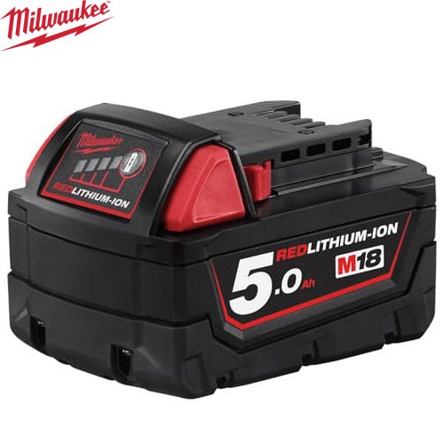[M18 B5 JP] ミルウォーキー 工具 M18 5.0Ahバッテリー 電流5Ah 電圧18V 【送料無料】【メーカー保証のみ】