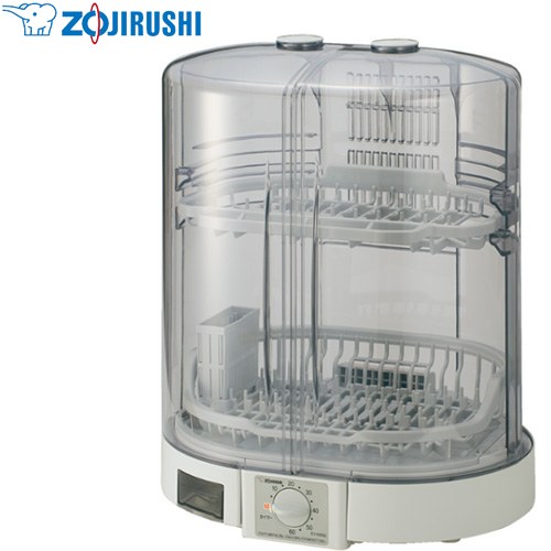 [EY-KB50-HA] タテ型 象印 食器乾燥機 食器乾燥器 5人用 スライド扉 まな板乾燥可能 グレー 【送料無料】
