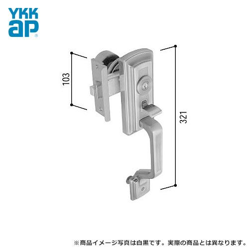 YKK 部屋の入り口鍵を掛ける錠 取替入り口・入口部屋の入り口 ご機嫌部屋の入り口用 サムラッチハンドル錠  GOAL(決勝点)  YKKap 花・ガーデン・DIY-建具金物