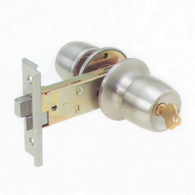 楽天市場】新日軽 握り玉錠 R-46 扉厚30mm BS100mm 左右勝手兼用 浴室