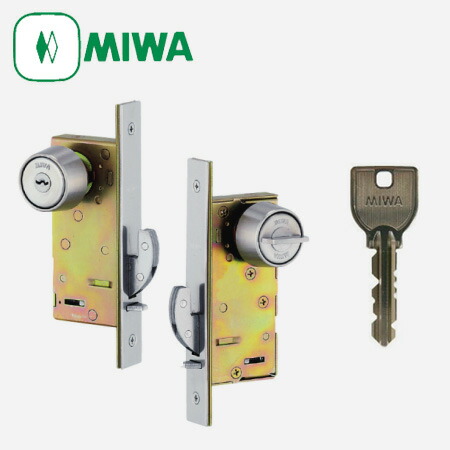 MIWA(美和ロック) FN-1 引戸錠 U9円柱遣りくち/標準尺度サムターン 引戸 引違戸