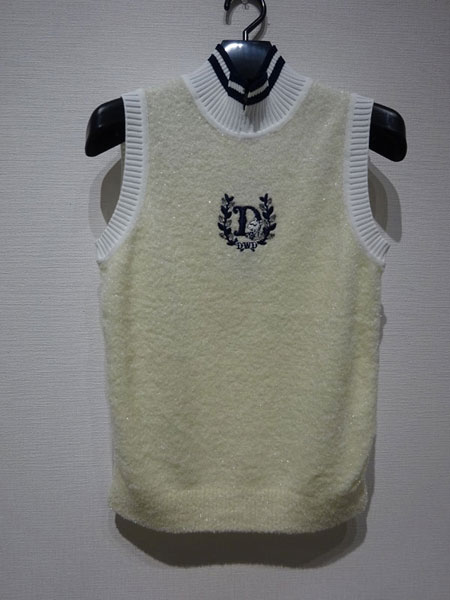 レディース ダンスウィズドラゴン Dance Dragon With カジュアル ギフト ゴルフ プレゼントにも ベスト ホワイト 新品即決 Dance