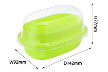 楽天市場 使い捨てプラスチック容器 コンパクト 弁当箱 レンジ対応 業務用 スーパーレンジpe 1 ランチカプセル 中皿なし 本体 蓋 各50枚 エスコンクラブ