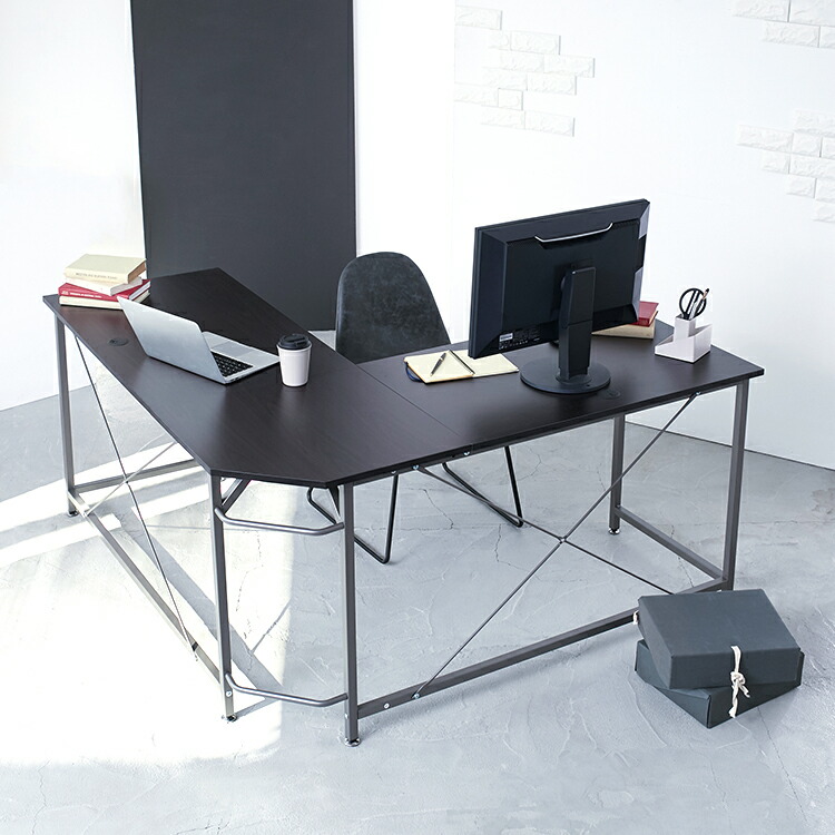 It Is A Pc Desk Corner Office L Shaped Space Fashion Wooden Depth 50 Simple Compact Character