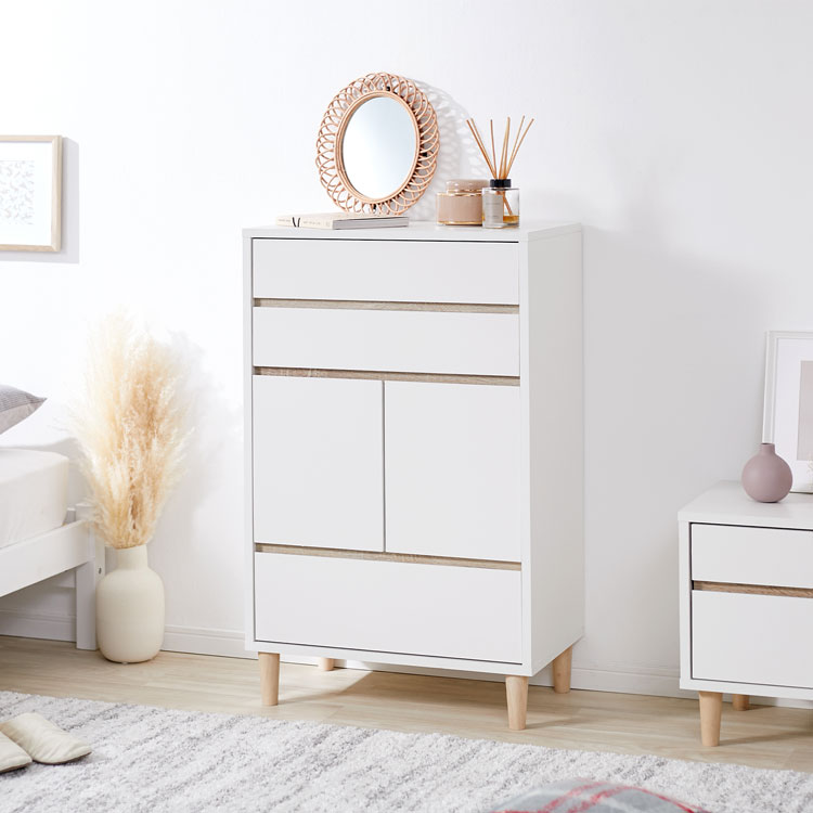 大きな割引のチェスト 箪笥 タンス たんす 収納棚 白 ホワイト ナチュラル おしゃれ 扉付き 脚付き 木製 かわいい 洋服 下着 子供 幅60 引き出し いっぱい リビング 可愛い リビング収納 クーポンで5 Off 6 22 00 6 23 23 59 チェスト 箪笥 タンス たんす 収納棚 白