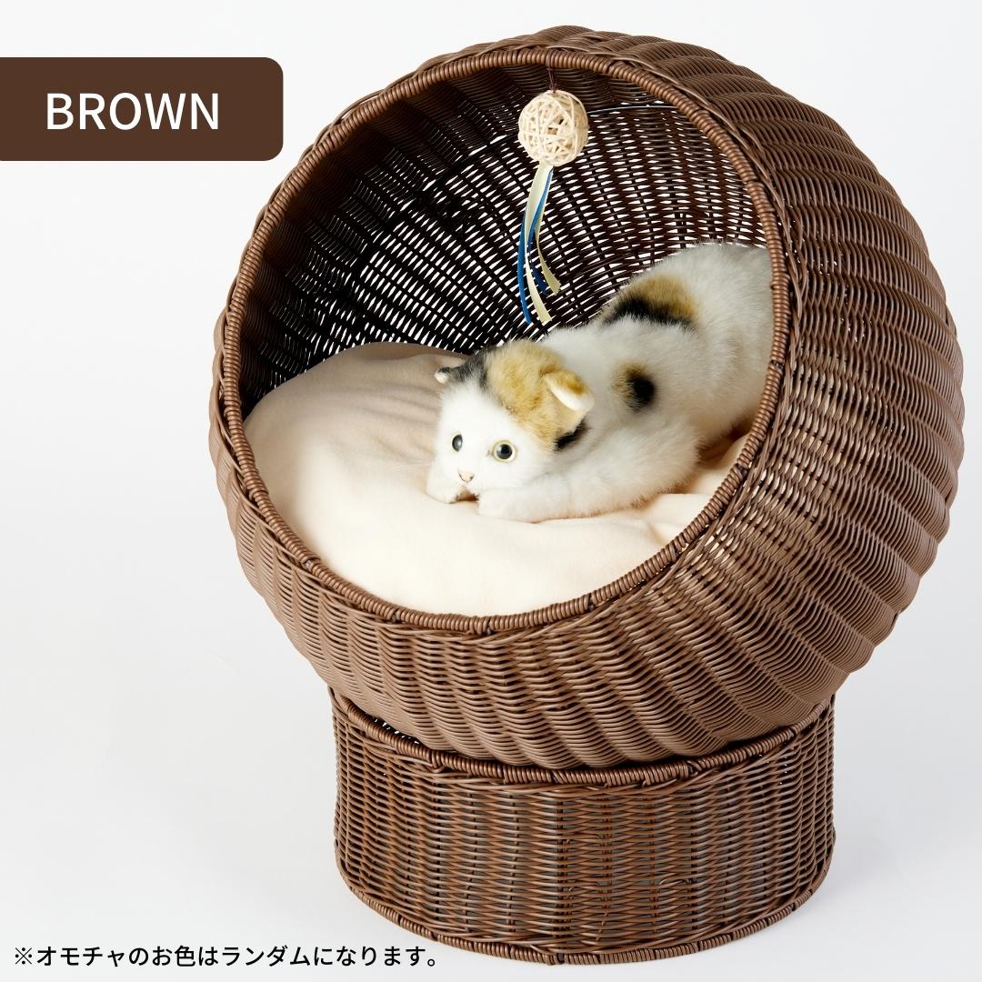 洗える 人工ラタン製 猫ちぐら ベッド クッション付　 SUMIKA Amazon | [SUMIKA ratanto!シリーズ 洗える 人工ラタン製 ちぐら