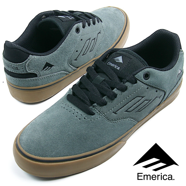 楽天市場 Emerica エメリカ The Reynolds Low Vulc 031 レイノルズ Grey Black Gum メンズ レディース スニーカー スケシュー スケートシューズ すみなかシューズストア楽天市場店