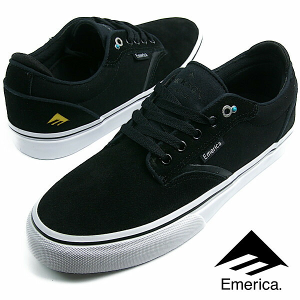 【楽天市場】Emerica エメリカ THE LOW VULC (973) BLACK/GOLD/WHITE メンズ レディース スニーカー  スケシュー スケートシューズ : すみなかシューズストア楽天市場店