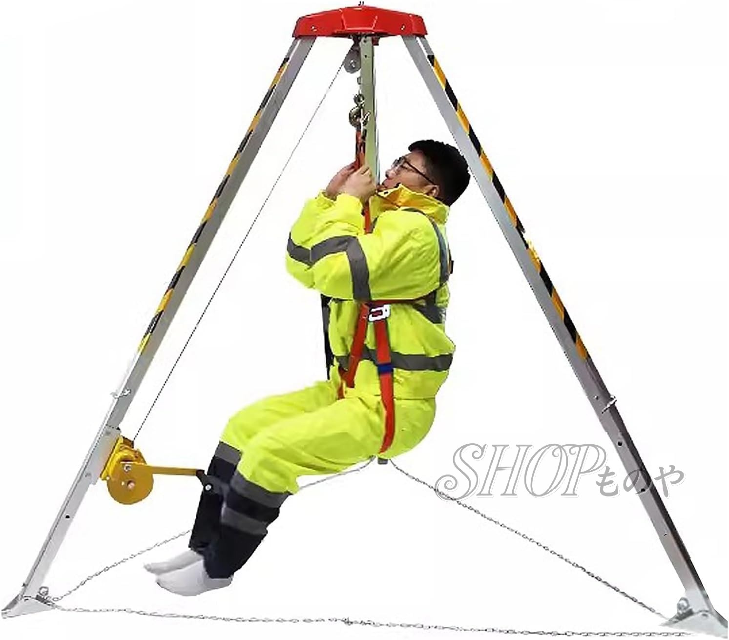 三脚架レスキュー取り合わせ 密閉あき場所レスキュー三脚一揃いの道具、 1200LBS/1800LBS/2600LBS 轆轤 まさかの時保護すること取り合わせ、 地下室用/下水管/煙道、 ヘビーデューティ 軽銀アロイ 1200LBSWinch