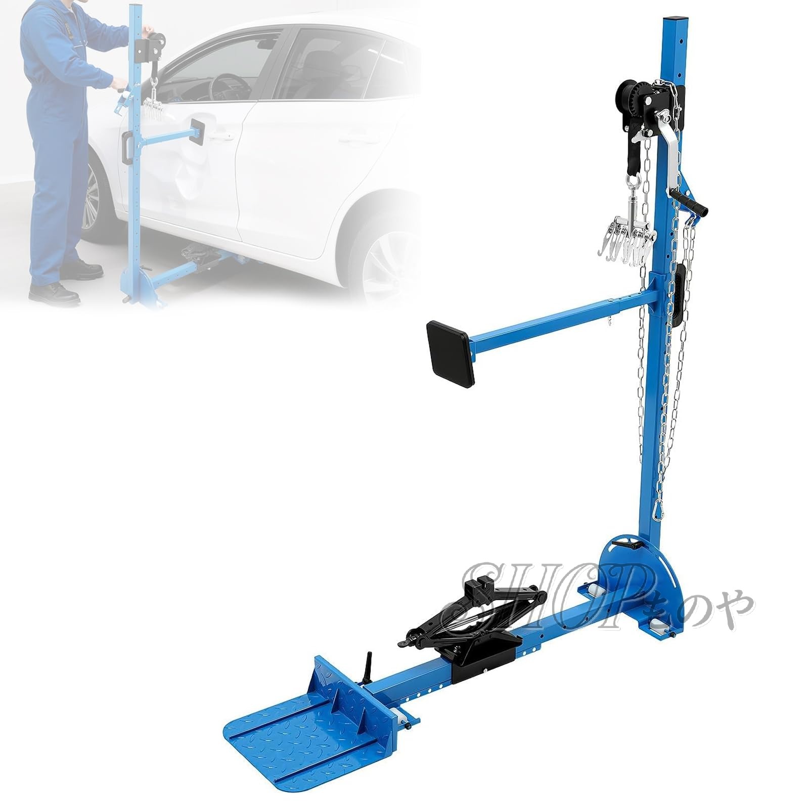 車 へこみ直し 多役立つこと一体型車取りつくろう用デントリペアプーラー 最大限度800KG引張力 120°角度合わせる 車のへこみ取りつくろう物の具 デントリペアツール 車輪アーチ形 どろ除け 部屋の入り口 側面シル 取りつくろう 延べ金物の具