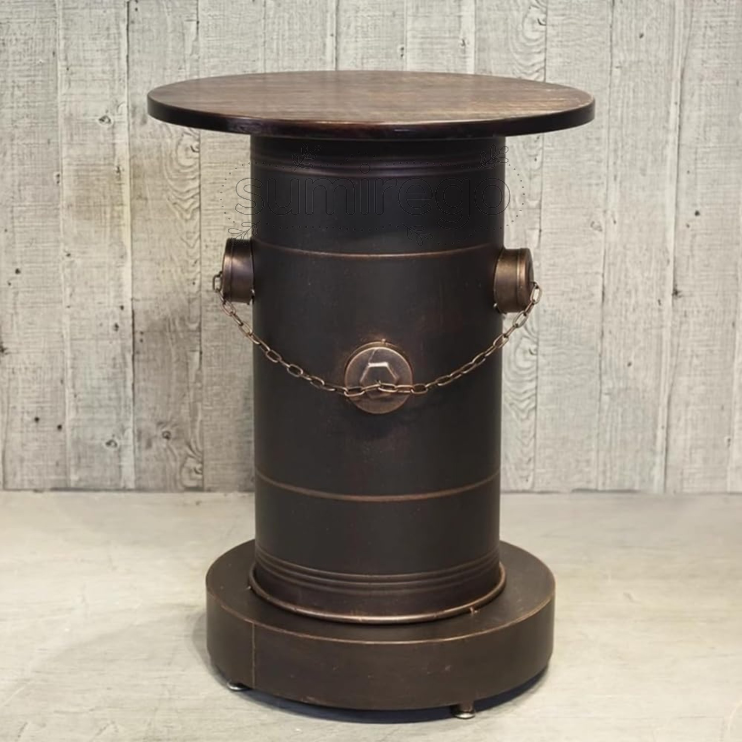 バーレトロスーツ、 ヨーロッパの赤ちょうちん早見表と居敷き、ドラム缶ズボン下、ト練鉄製レトロインダストリアルスタイルミルクティーデザートショップカフェ納める腰かけ (A)