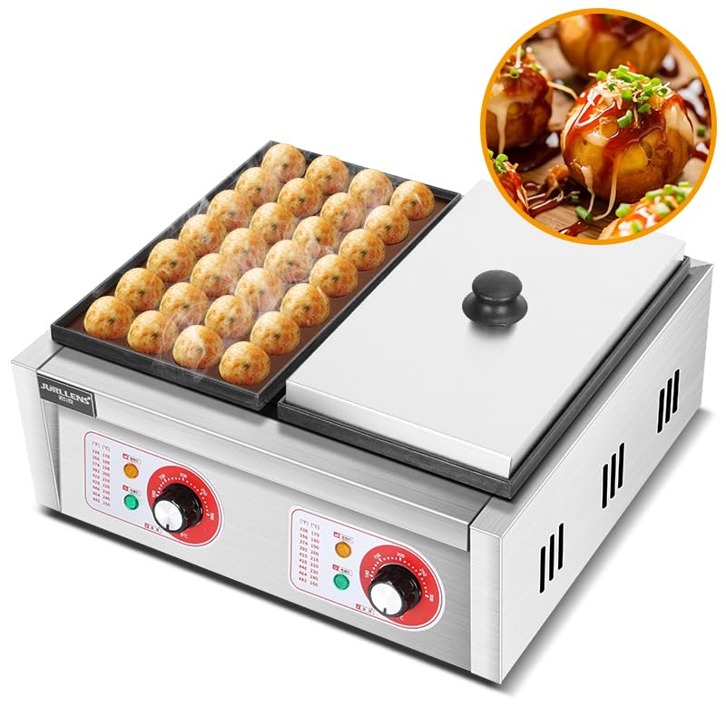 業務用電気加熱式たこ焼き機、 デュアルプレートガスたこ焼き機、28/56/84 個タコ焼き 機、フィッシュ ボール グリラー ミートボール グリル マシン、(ダブル耐熱皿) つみれ焼き器、 ミートボール焼き機|SUMIREGO店