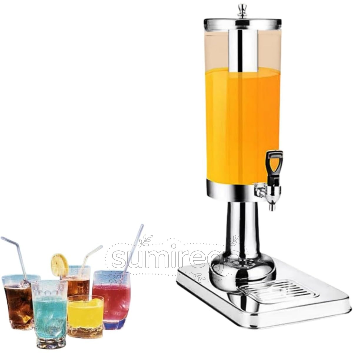 ドリンクディスペンサージュースディスペンサー 水ものディスペンサー お水ディスペンサー 水ものディスペンサー 商行為水ものディスペンサー ステンレス鋼スチール写真 3L/6L/9L 大電気容量 水道の栓付き添い人 他所他所しい水ものと生あたたかい水もの用 氷入れもの付き添い人 寄り合いや日常当て嵌める キッチン用品・食器・調理器具-その他