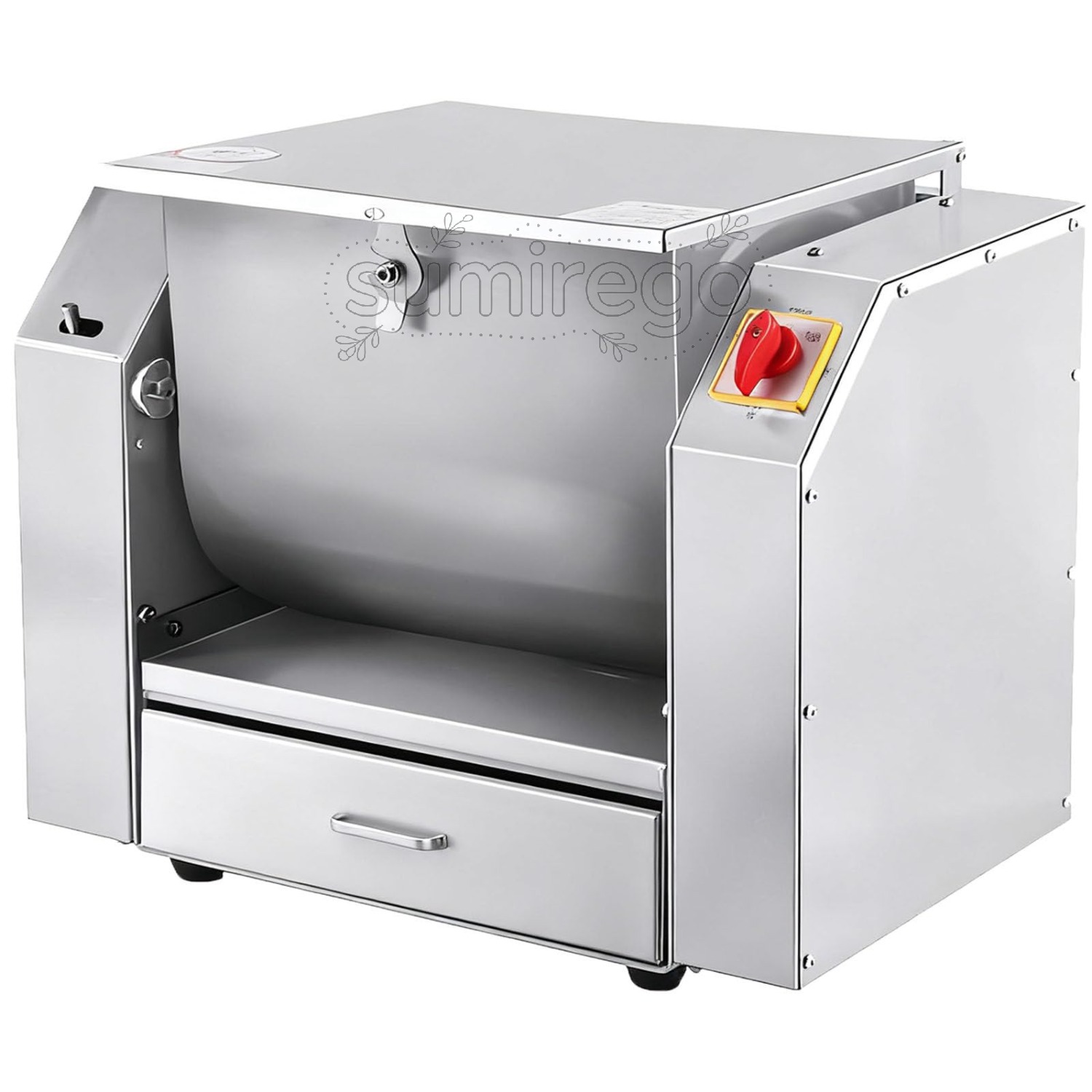 3kg-10kg御勤め用出どころこね機、電動照明ランプミキサー、労働者階級遣りくちメリケン粉ブレンダー、304ステンレス鋼スチール写真製傾斜角度どんぶり鉢とタイマー付き添い人、身寄り用、授業時間用、パン屋用 7KG