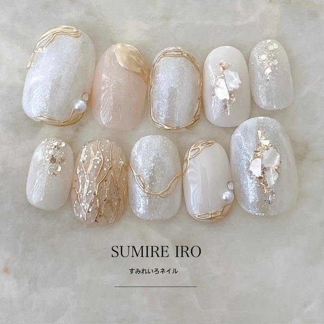 専用出品ホワイトクロスデザインネイルチップ 楽天市場】ネイルチップ つけ爪 ブライダルネイル ショート 成人