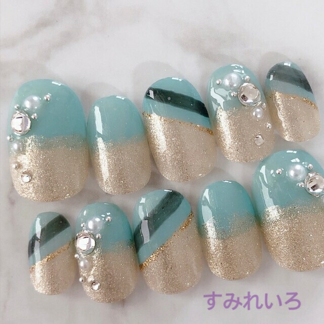 楽天市場】ネイルチップ♪サイズオーダーネイルチップ♪アートネイル