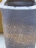 信楽焼傘立て H46ｃｍ かさたて---Ｄ備長炭500ｇ付 生活雑貨-その他