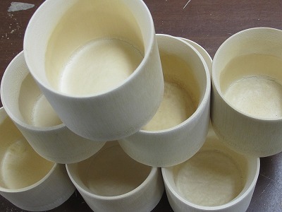 白竹H7cm ぐい飲み ろくろ仕上げ 10ヶセット販売|炭・備長炭・オガ炭 サクラ産業