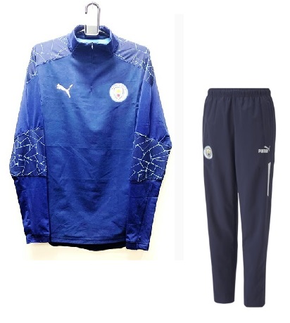 キッズ　プーマ　 2025-26　puma-758039-769673-07　マンチェスター　C　シティ　MCFC　スタジアム　1/4　トップ・ウーブン　パンツ　上下　セット　ジュニア　キッズ　子供