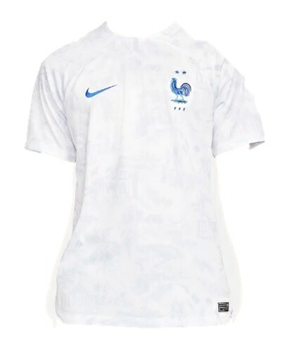 PKT ナイキ　2022-23　NIKE-DN0688-100　フランス　FFF　スタジアム　アウェイ　ゲーム　シャツ