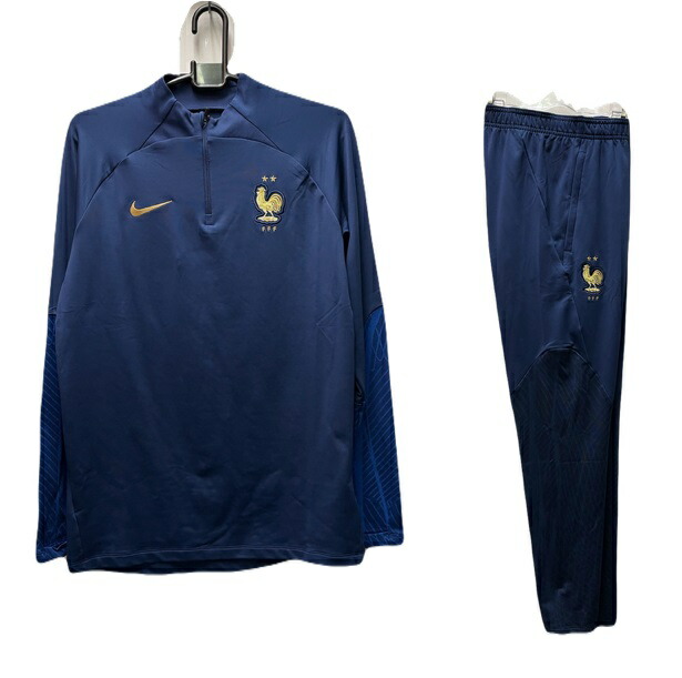 ナイキ　nike-dh6455-dh6480-410　フランス　トレーニング　トップ・.パンツ　上下　セット