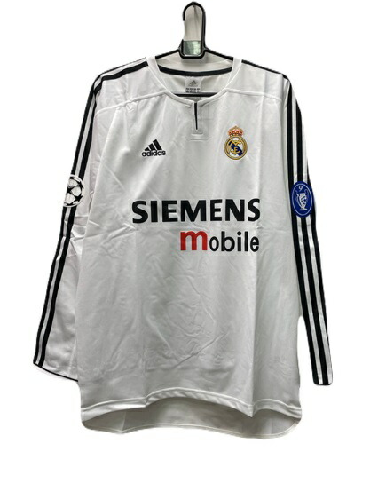 デッドストック　レアル・マドリード　長袖ユニフォーム　XL デッドストック レアル・マドリード 長袖ユニフォーム XL