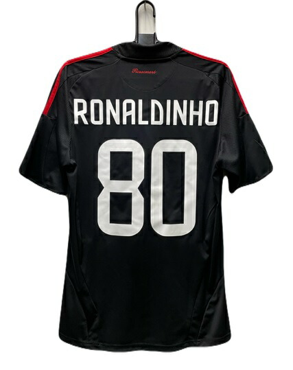 80番 ロナウジーニョ アディダス 2008-09 adidas 312945 33097 ACミラン 三塁ベース 写し物 力くらべ プルオーバー 制服 制服