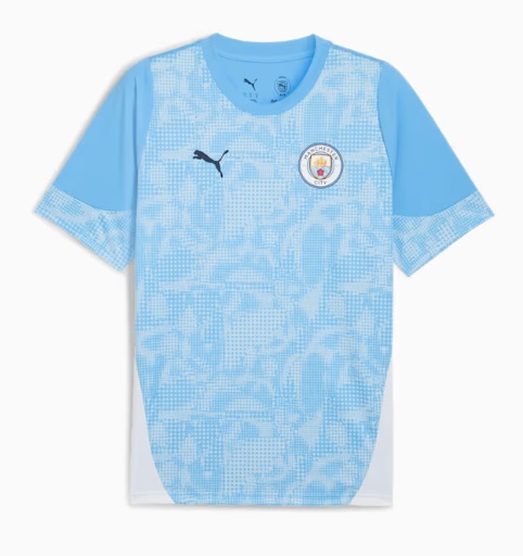 キッズ　プーマ　2025-26　puma-782995-01　MCFC　マンチェスター　シティ　プラクティス　シャツ　ジュニア　キッズ