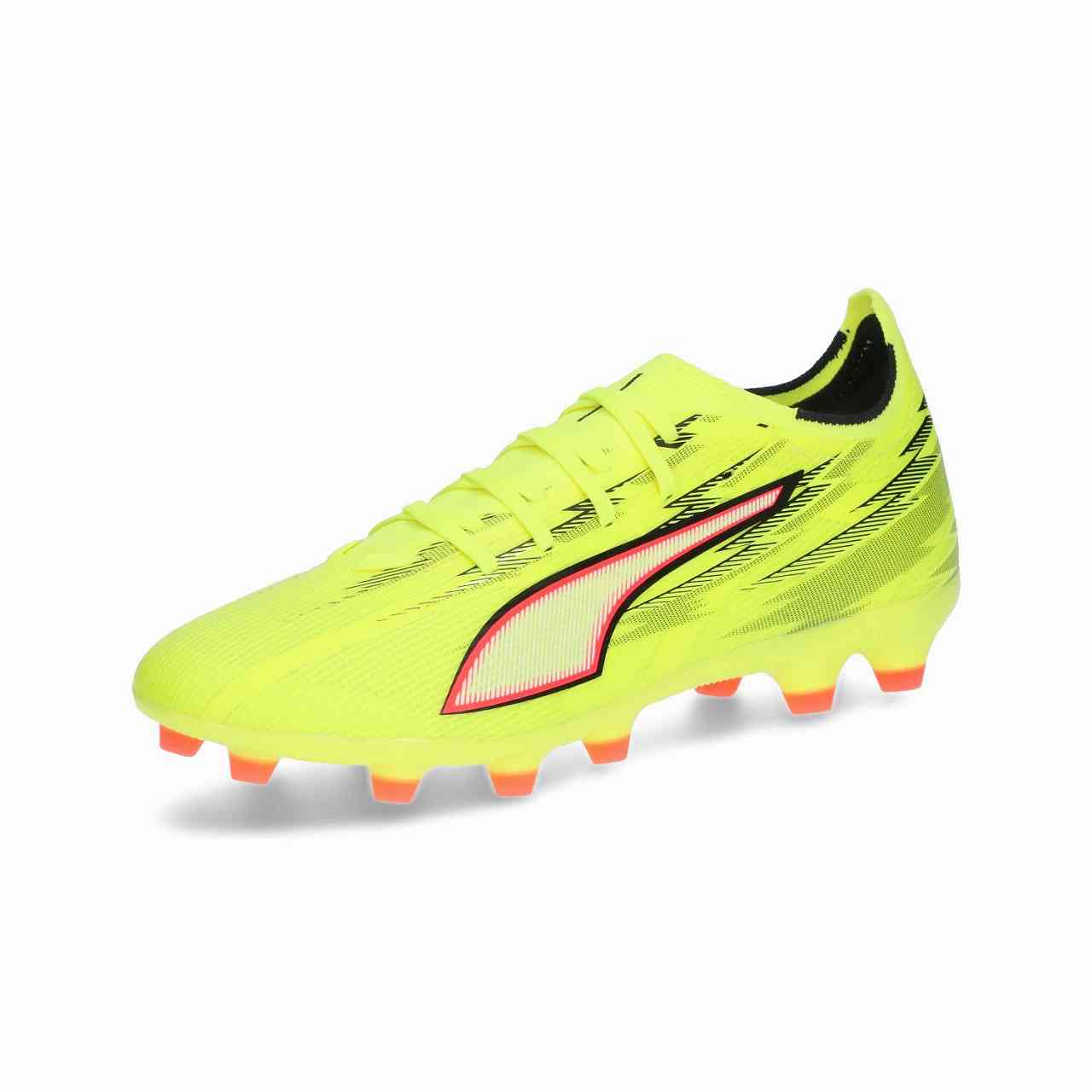 ピューマ PMJ-109001-01 01 K) ウルトラ 6 擦り付け木 HG/AG (01)Yellow Alert-PUMA Black-Glowing Red-Lime Squeeze メンズ・ユニ一発やる