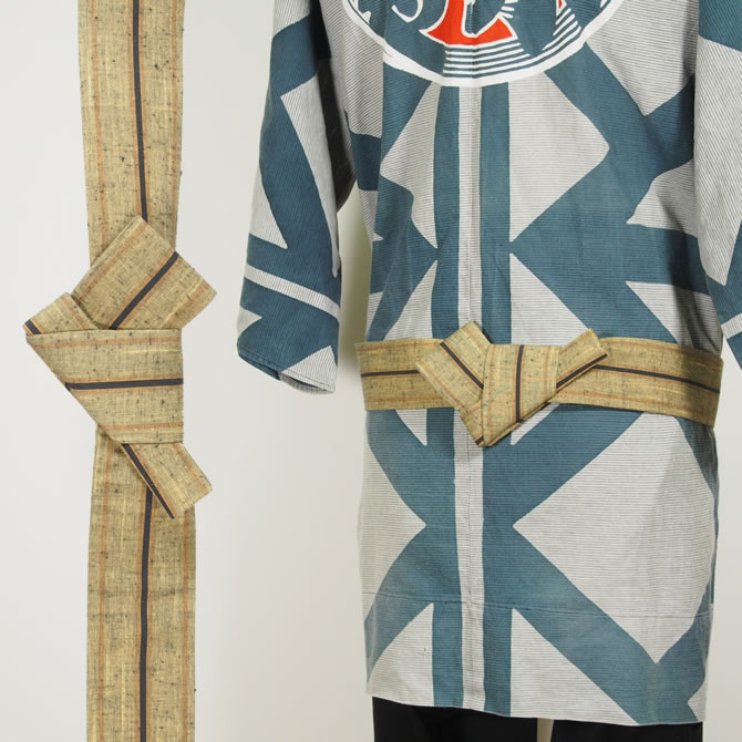 花柄 付け帯 ベージュ系　やまと　ワンタッチ帯 ワンタッチ帯加工【帯枕無し】 一重太鼓「お手持ちの帯」 | 加工