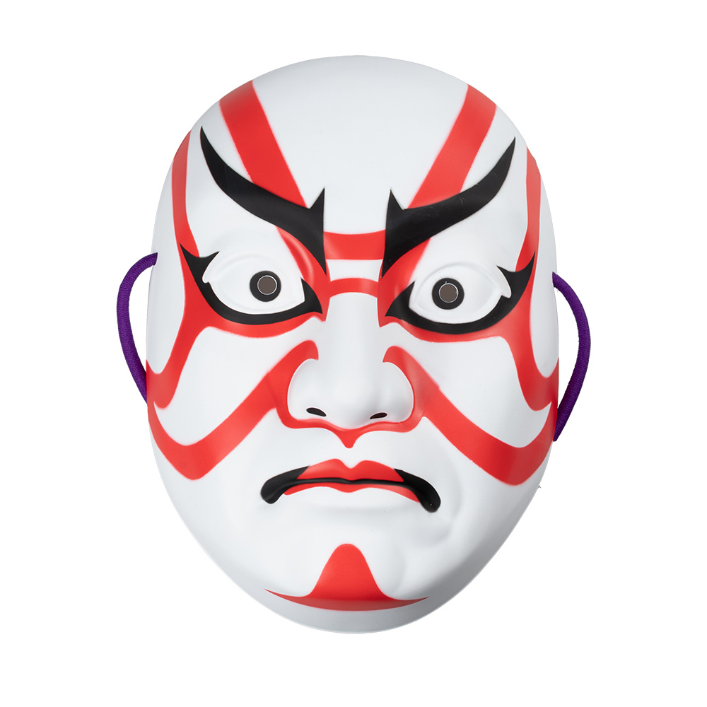 楽天市場 お面 歌舞伎 筋隈 すじぐま 樹脂製 Kabuki かぶき カブキ おめん Mask Kumadori 隈取 くまどり Sujiguma 祭すみたや