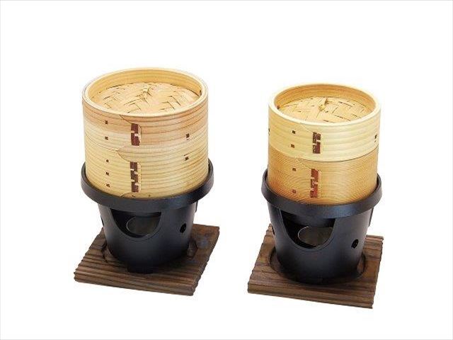 Amazon｜ヤマコー 新・焼杉セイロ水入用美コンロセット 大 20367