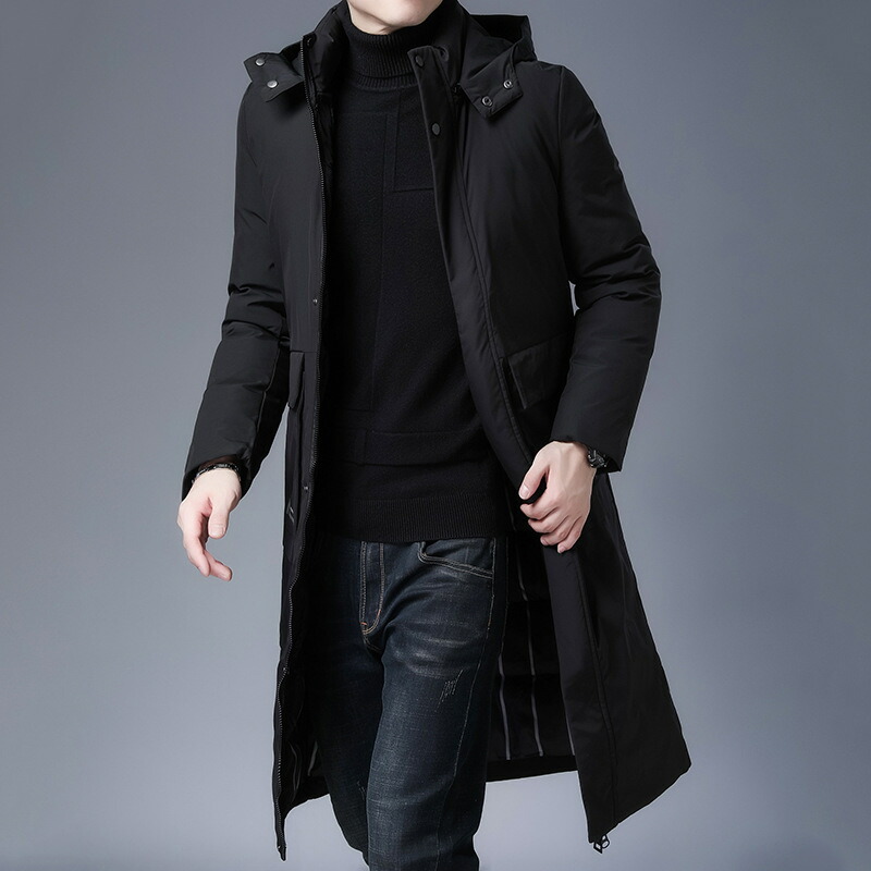 ロングコート ダウンジャケット メンズ ダウンコート 冬服 防寒着 中綿コート アウター あたたか メンズコート 保温 防風 防寒服 大きい 綿入れ 厚手上着 中綿ジャケット｜サマー店