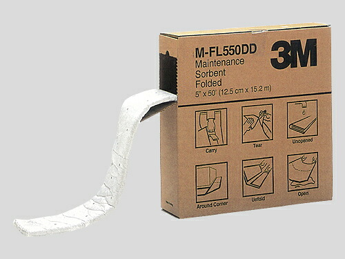 3M 液体吸収材 メンテナンスソーベント 【M-FL550DD】 フォールデッドタイプ 3箱｜サミーショップ