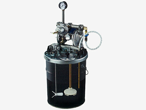 アネスト岩田 大気圏駆動動力 ダイアフラムペイントポンプ 【DPS-902EN】 20Lペール缶用貯蔵タンクマウント式 (中形) ステンレス鋼遣りかた