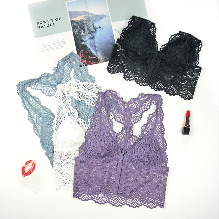 ブラレット Yバックレース 魅せブラ インナー ノンパテッドブラ ブラトップ レイヤード 三角ブラ ホルターネック 背中魅せ