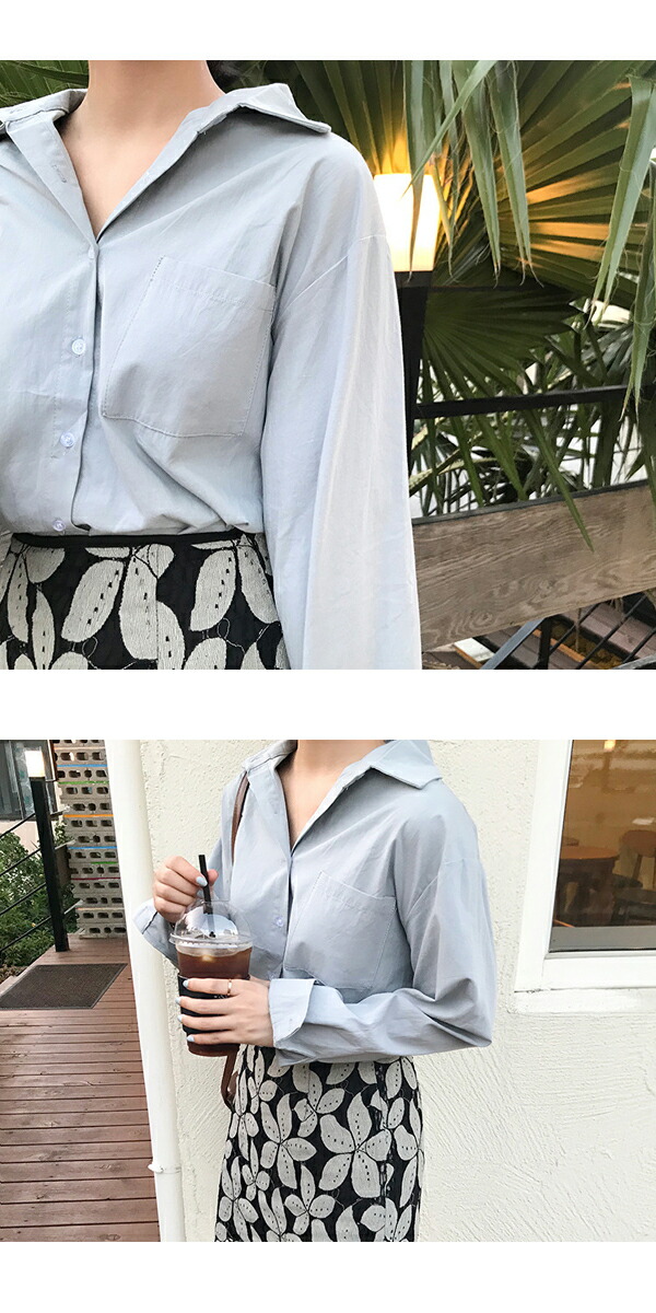 シャツ ブラウス アンダーシャツ カラーシャツ 重ね着 トップス レディース カッターシャツ