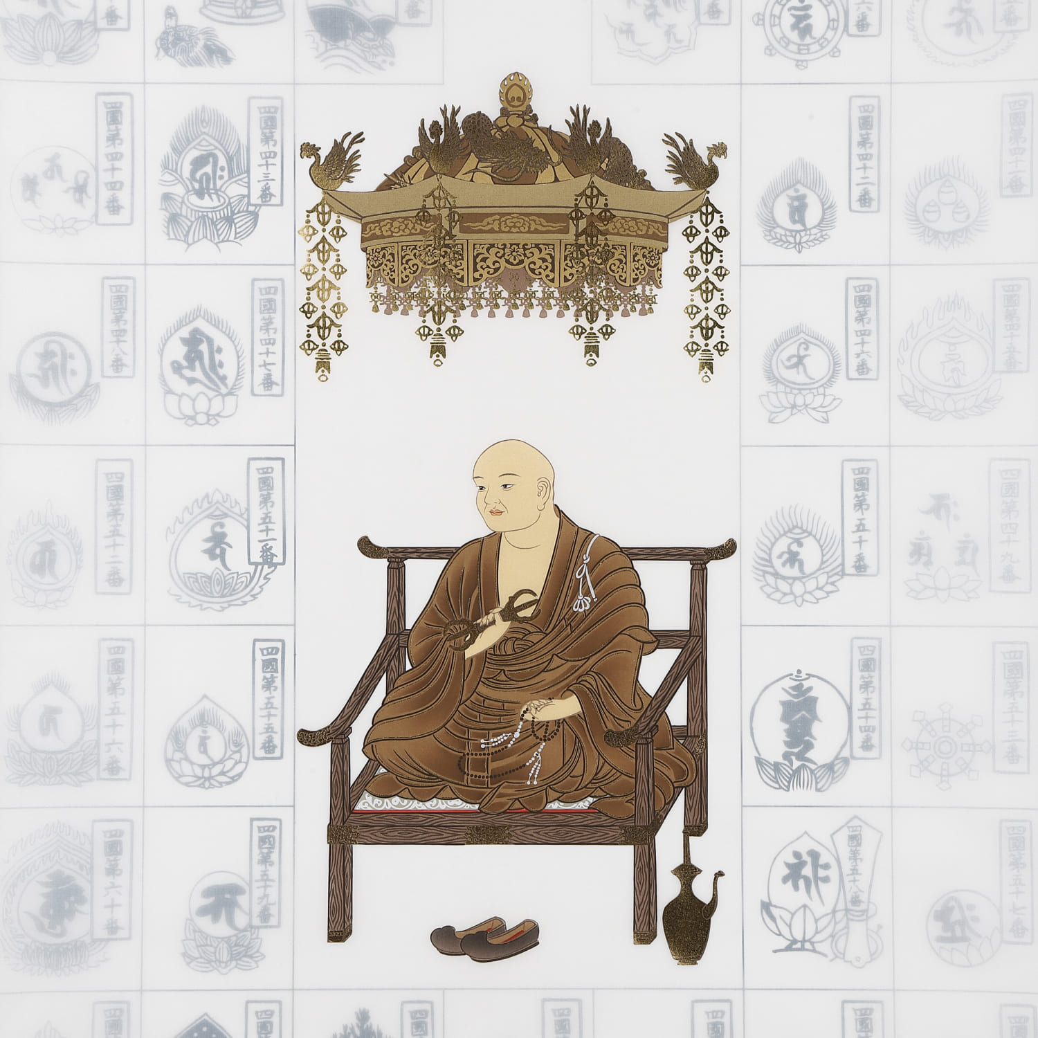 四国八十八ヶ所 御朱印軸 龍鳳弘法 納経軸 集印軸 掛軸 掛け軸 巡礼掛軸 四国遍路 お遍路用品 お遍路グッズ 満願記念|スモトリ屋浅野総本店 遍路用品店