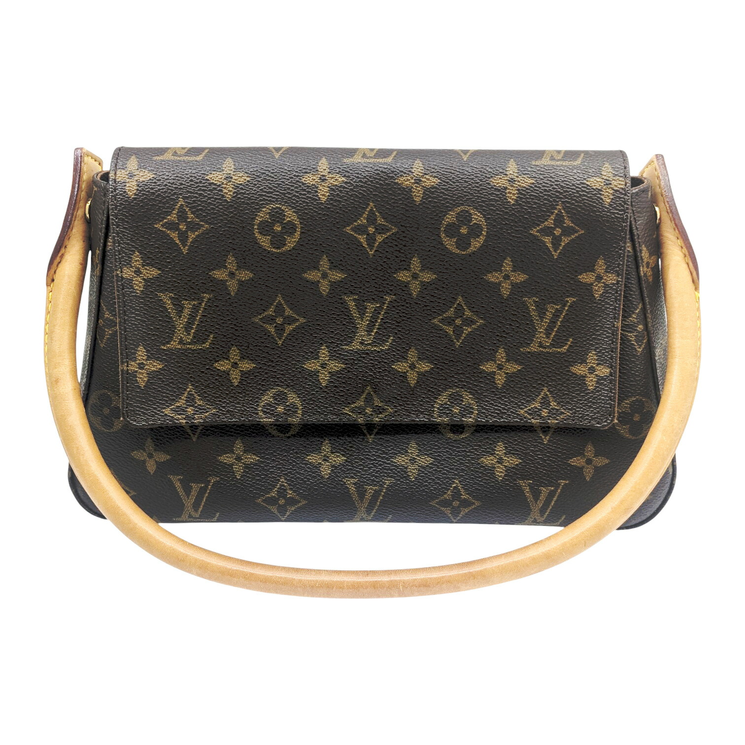 【中古】LOUIS VUITTON　ルイヴィトン　M51147 MI0031　ミニルーピング　モノグラム・キャンバス　ブラウン　茶　ハンドバッグ　ショルダーバッグ　肩掛け　レディースバッグ 【ブランドギャラリー東心斎橋店】