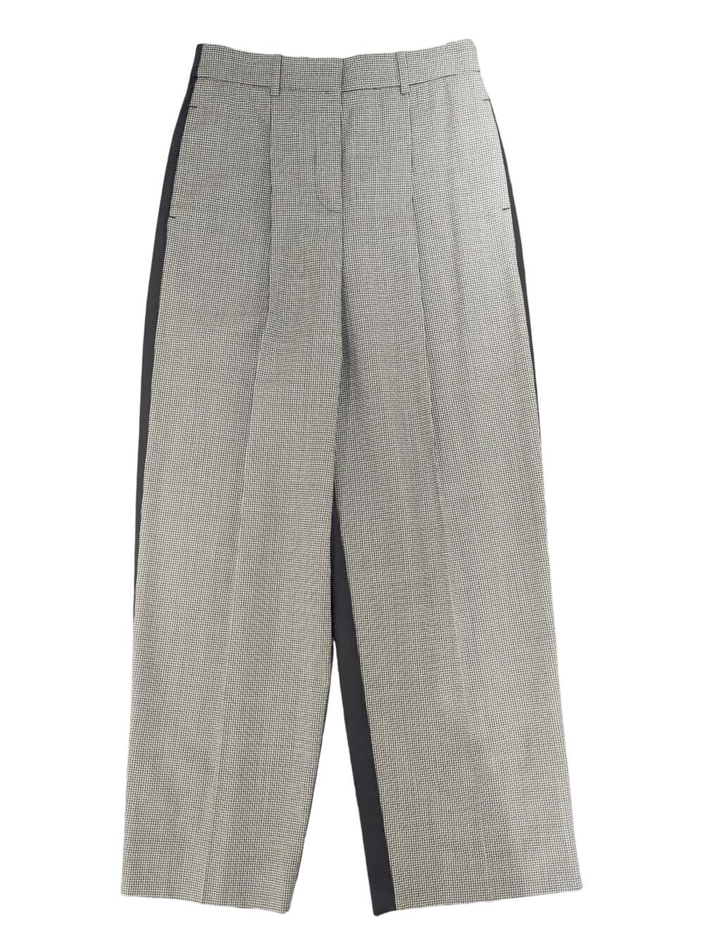 【中古】GIVENCHY ジバンシー パンツ ストレートパンツ ブラック 黒 千鳥格子 ＃36 ウール お洒落 レディース 人気 【ブランドギャラリー東心斎橋店】